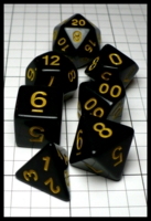 Dice : Dice - Dice Sets - QMay Black with Yellow Numerals - Amazon 2023